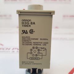Omron H3G-8A Timer 0 To 10 Sec 200220240Vac 5060Hz
