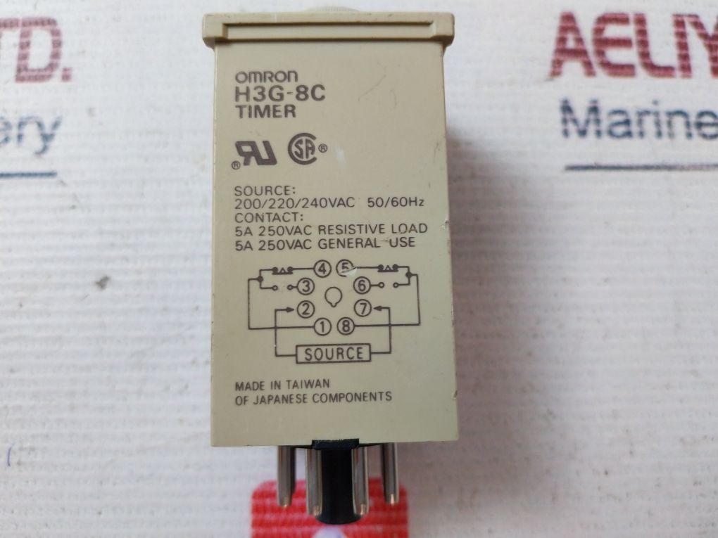 Omron H3G-8C Timer 50/60Hz