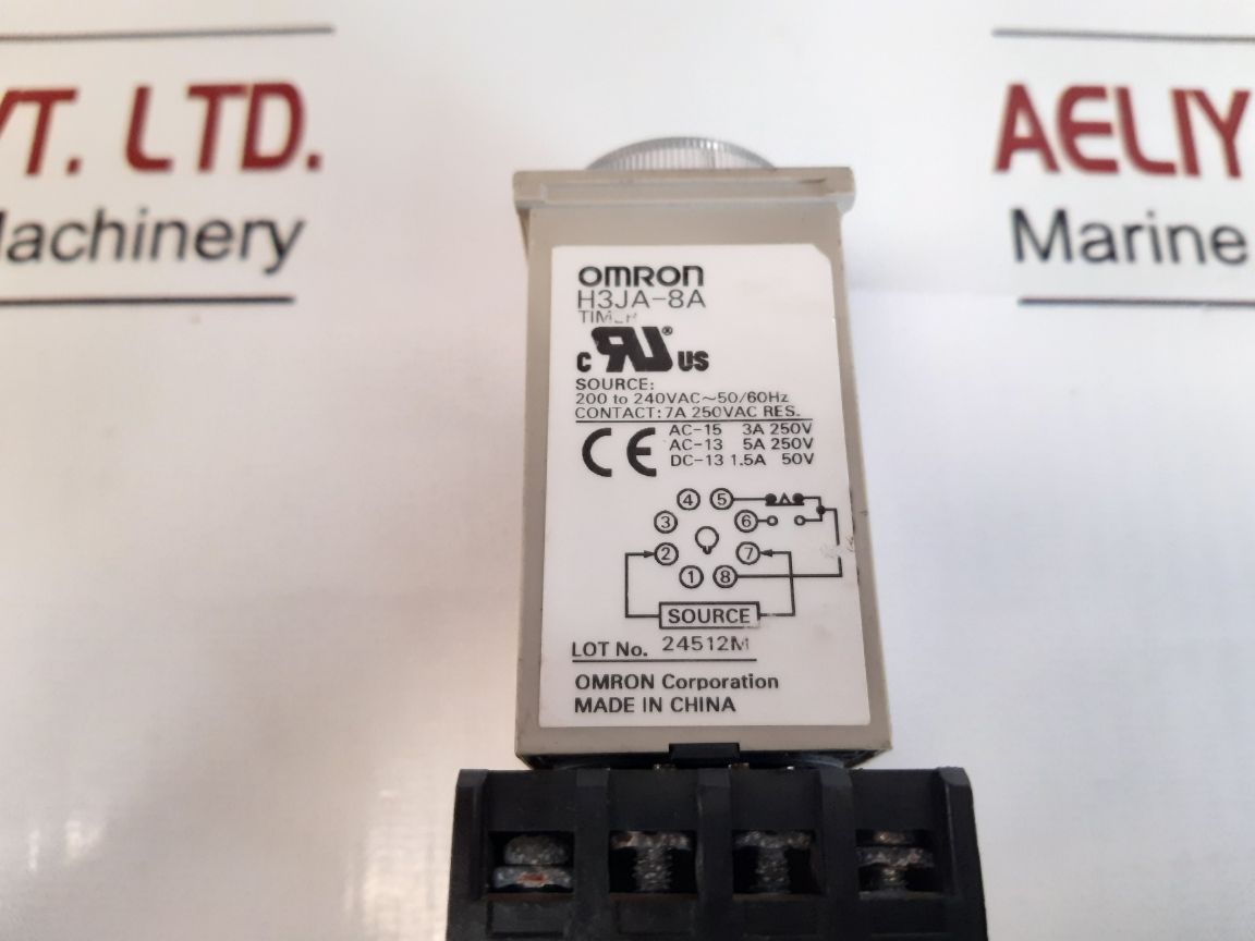 Omron H3Ja-8A Timer 200 To 240Vac~50/60Hz