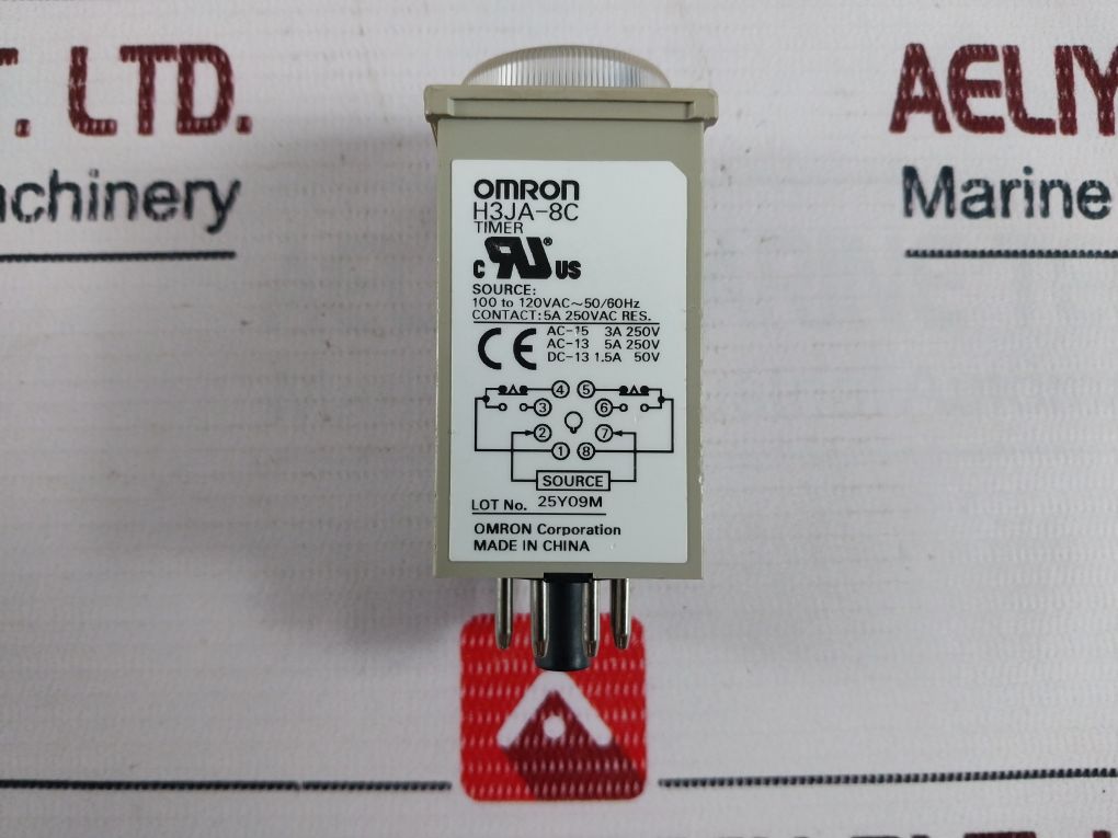 Omron H3Ja-8C Timer With Base 0-10 Sec