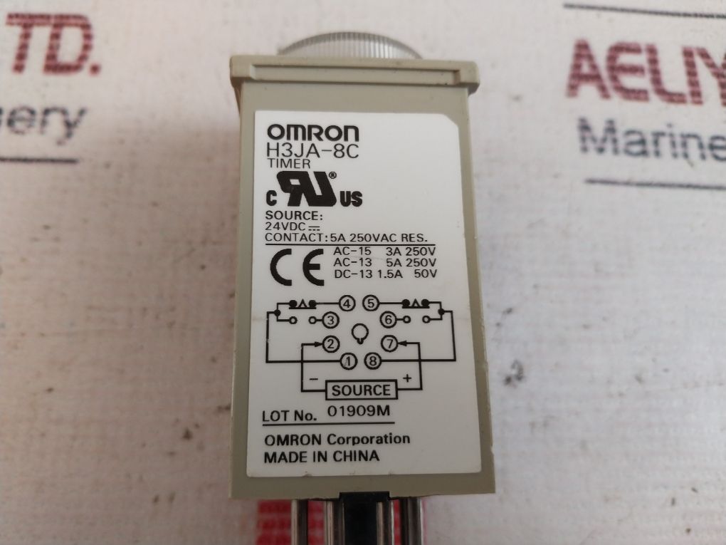 Omron H3Ja-8C Timer 0-10 Sec 5A 250Vac