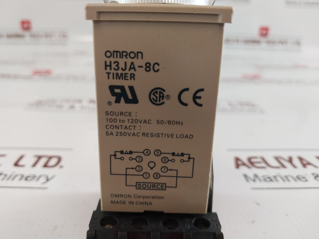 Omron H3Ja-8C Timer 0 To 30 Sec With Base