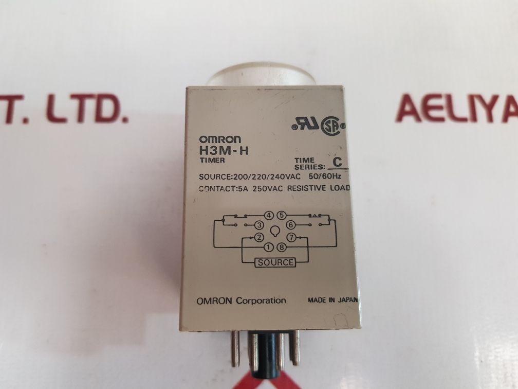 Omron H3M-h Timer 200/220/240 Vac 50/60 Hz