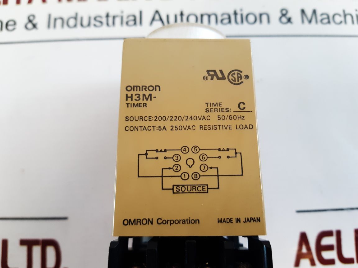 Omron H3M Timer 200/220/240Vac
