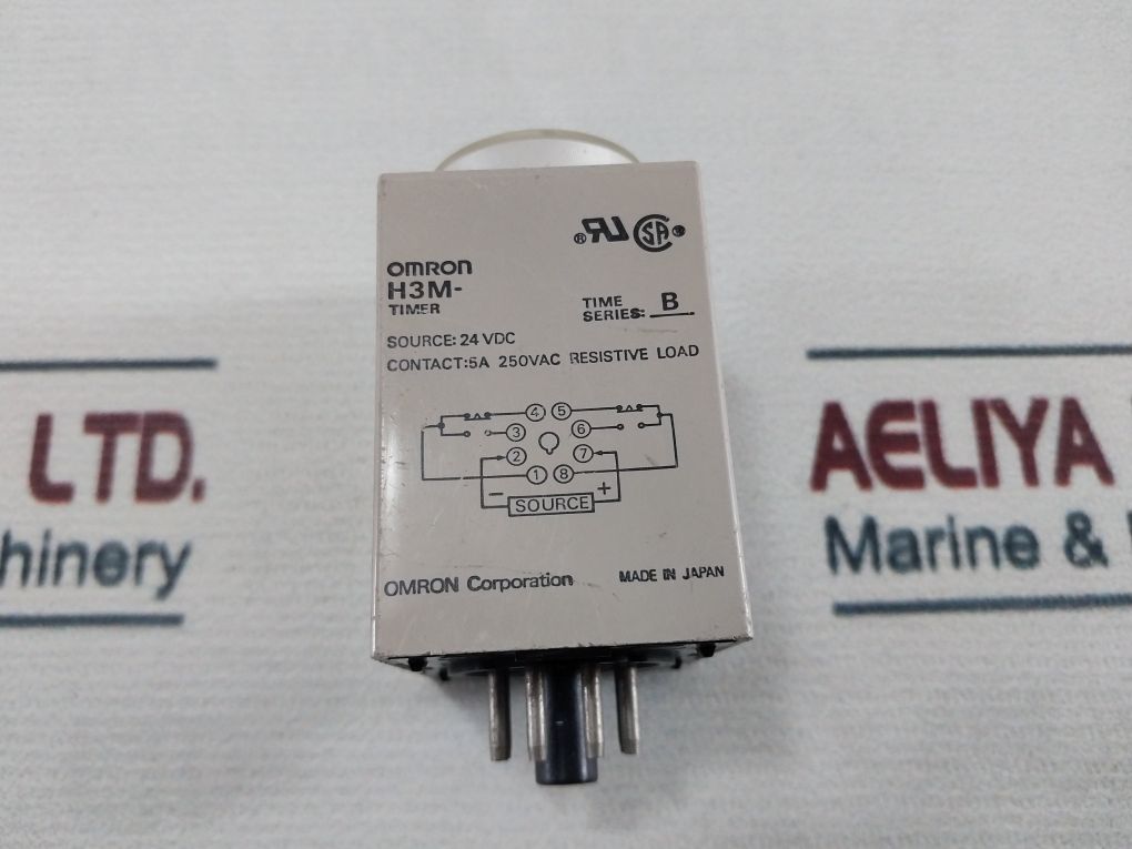 Omron H3M Timer 0 To 1.0 24Vdc 5A 250Vac