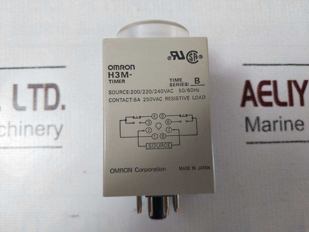 Omron H3M Timer Series: B 200/220/240Vac 50/60Hz