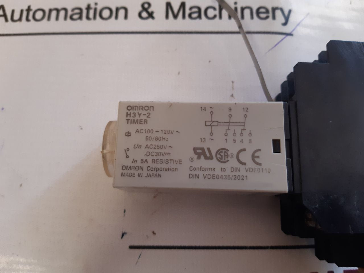 Omron H3Y-2 Timer 0-10 Sec