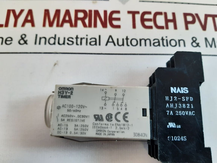 Omron H3Y-2 Timer Ac 100-120V