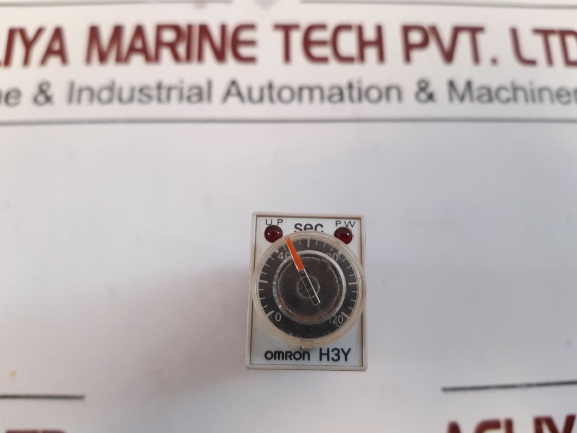 Omron H3Y-2-7 Timer 0 To 120 Sec 24Vac