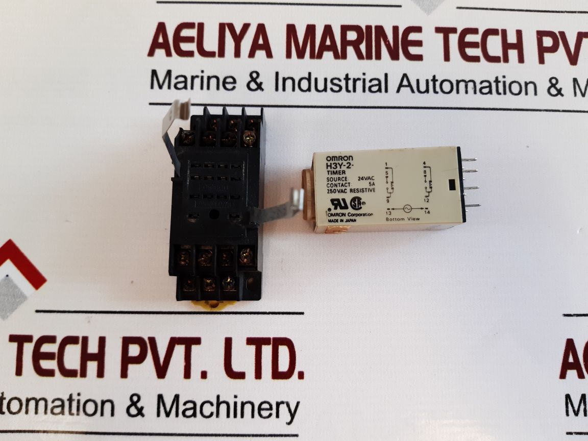 Omron H3Y-2-timer 0 To 60 Sec With Base