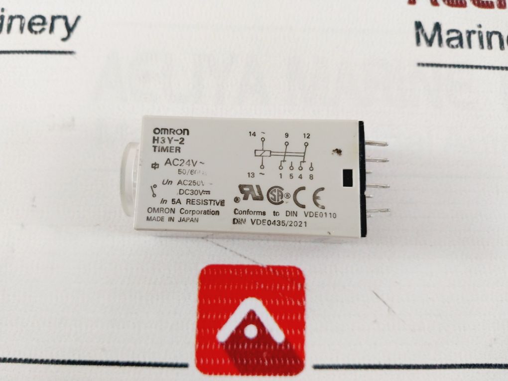 Lot Of 2X Omron H3Y-2 Timer Relay 0-30 Sec 50/60 Hz