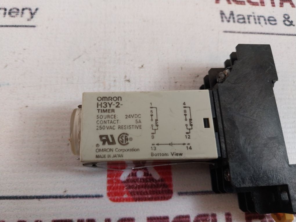 Omron H3Y-2 Timer Relay With Base 24Vdc