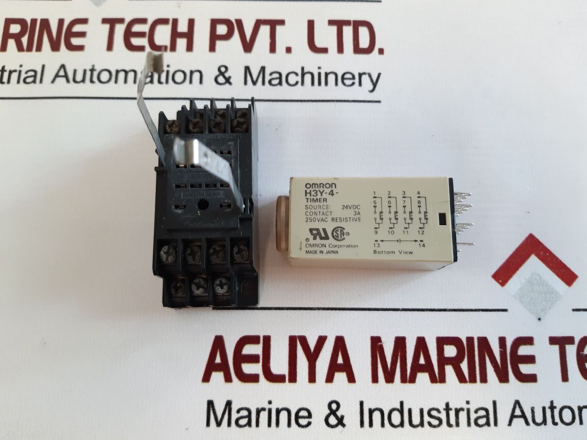 Omron H3Y-4-timer 0 To 30 Sec With Base