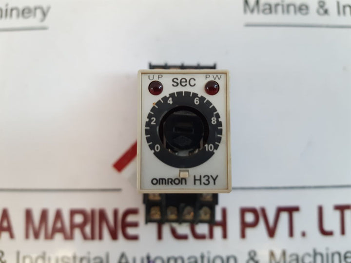 Omron H3Y-4 Timer 0 To 10 Sec With Socket Base
