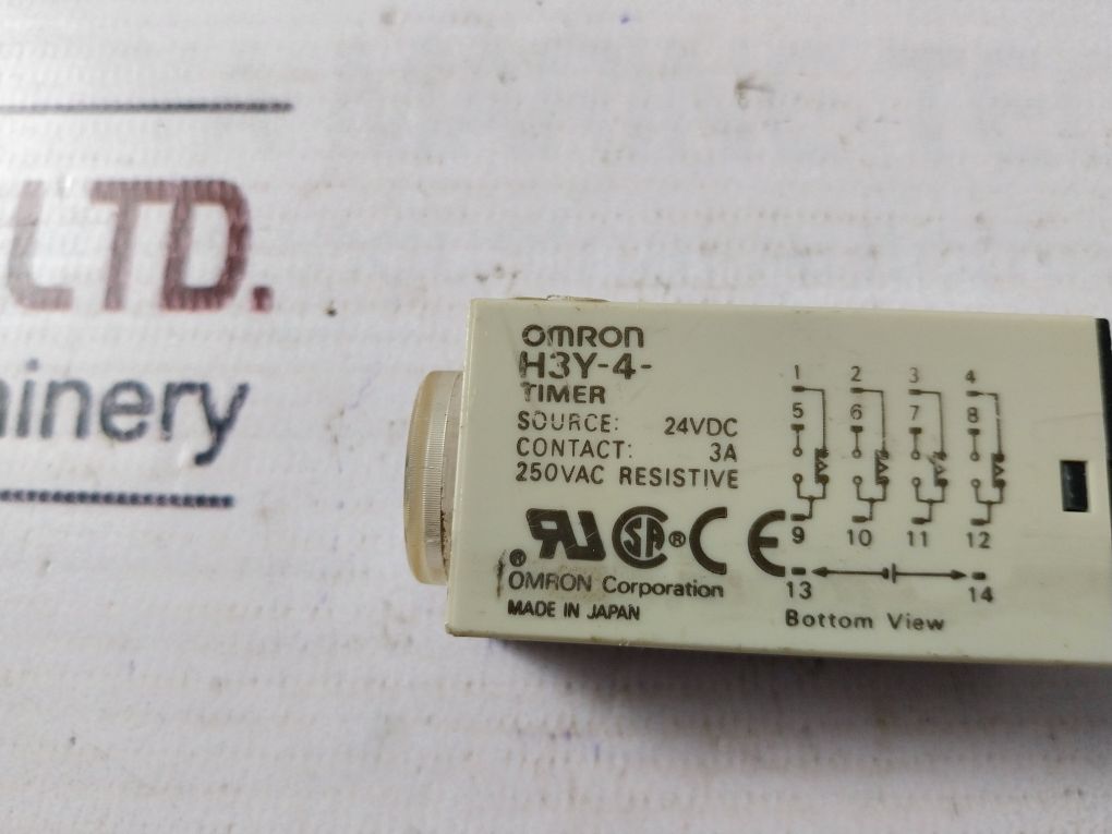 Omron H3Y-4 Timer With Base 24V Dc 3A