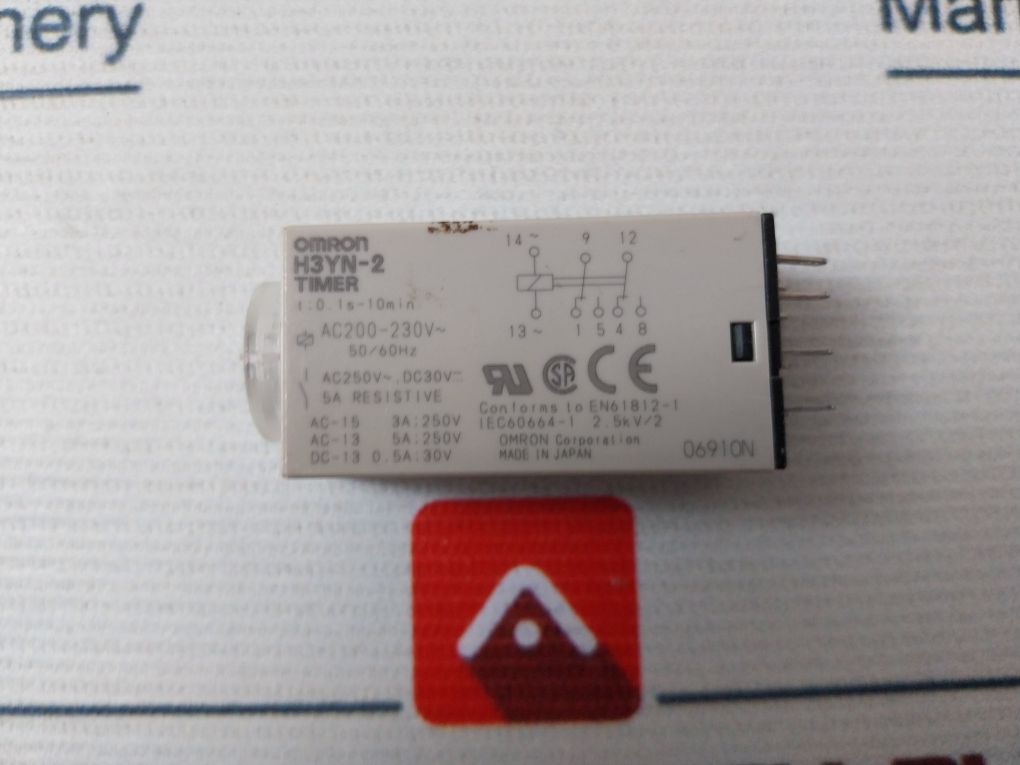 Omron H3Yn-2 Timer 0.1S-10 Min Ac250V~, Dc30V