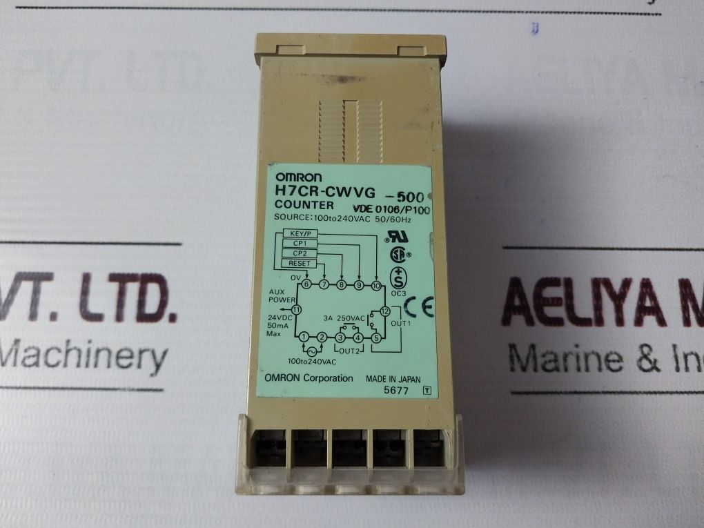 Omron H7Cr-cwvg-500 Digital Counter 24Vdc 50Ma