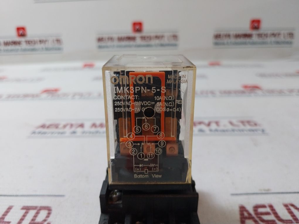Omron Imk3Pn-5-s Relay With Socket 250Vac~7A