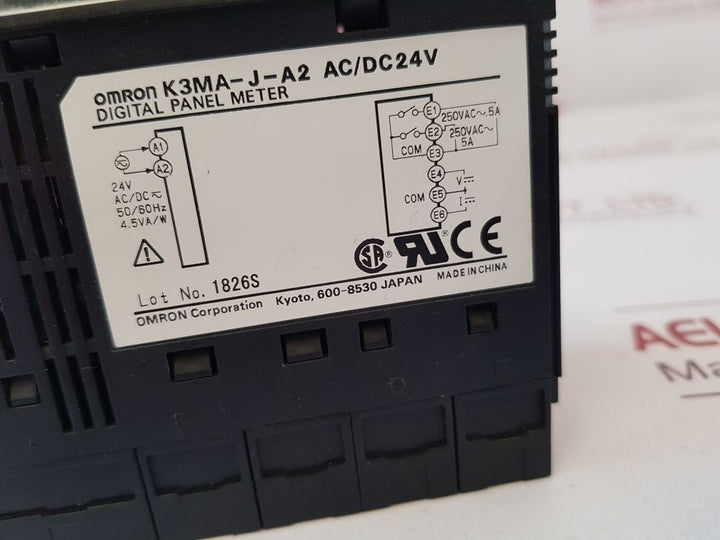 Omron K3Ma-j-a2 Digital Panel Meter 5060 Hz
