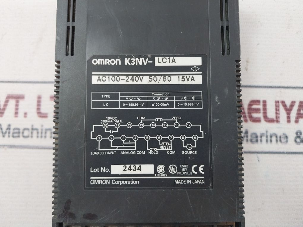 Omron K3Nv-lc1A Meter Panel Mount