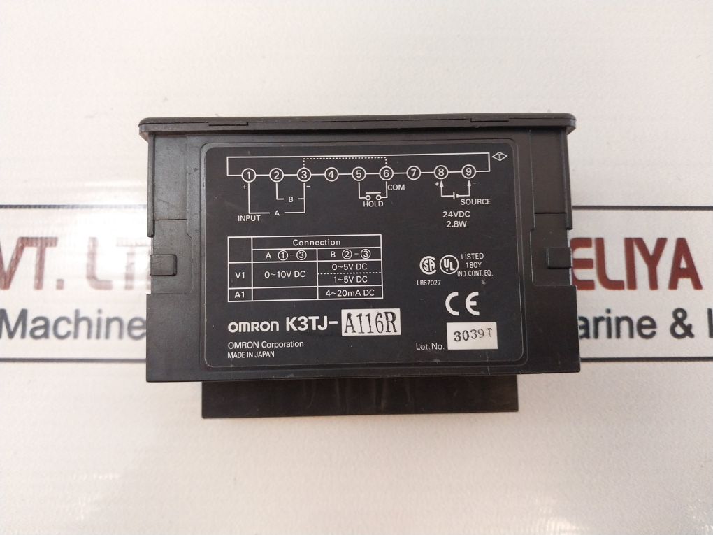 Omron K3Tj-a116R Panel Meter
