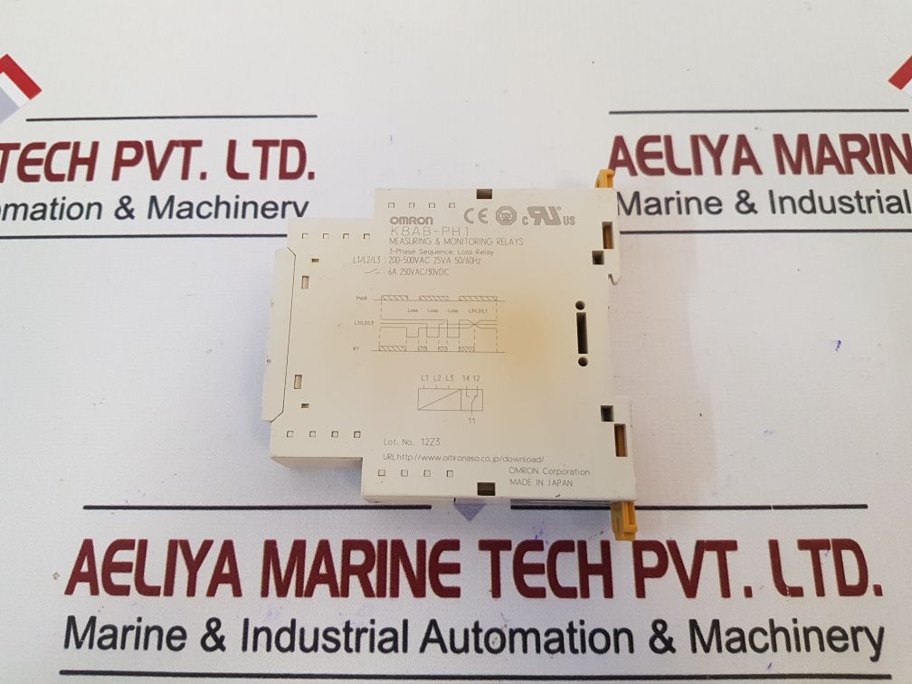 Omron K8Ab-ph1 3-phase Sequence Loss Relay 250Vac/30Vdc