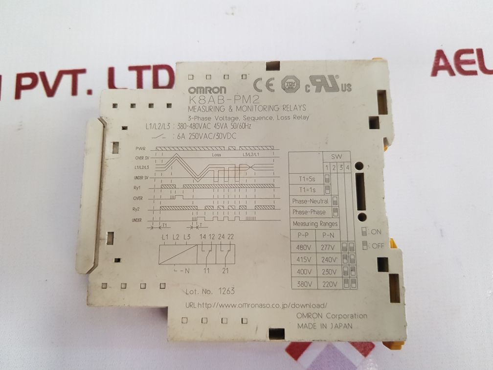 Omron K8Ab-pm2 Measuring & Monitoring Relays