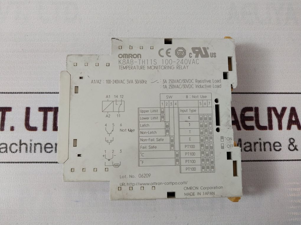 Rel&egrave; Di Protezione Fase Omron K8AB-PH1 &ndash; K8ABPH1 &ndash; Nuovo Spedizione Veloce