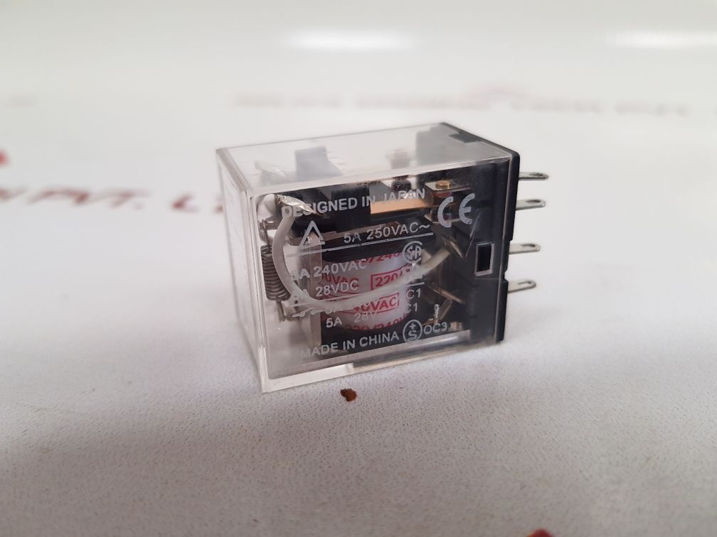 Set Of 6X Omron My2 Relay 5A At 240Vac