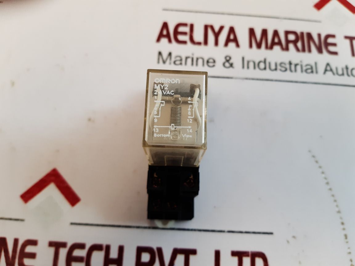 Omron My2 24Vac Relay With Base