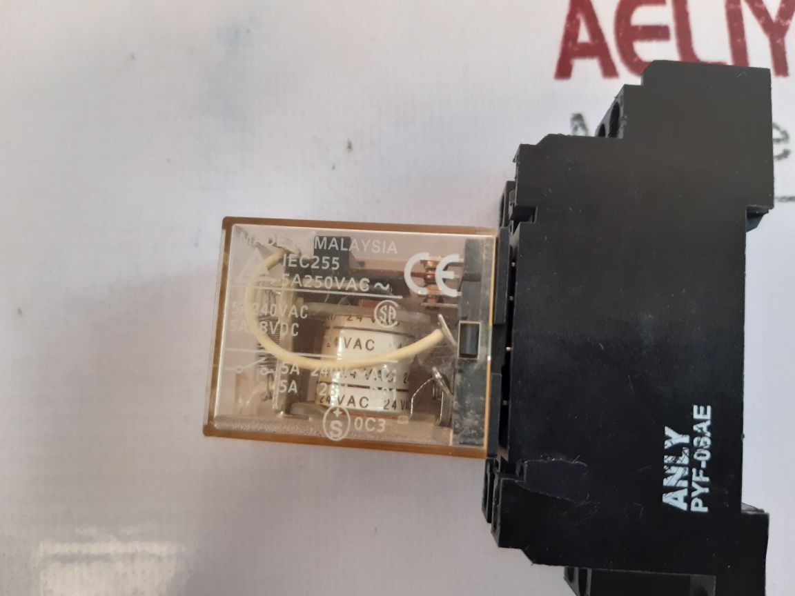 Omron My2 24Vac Relay With Base