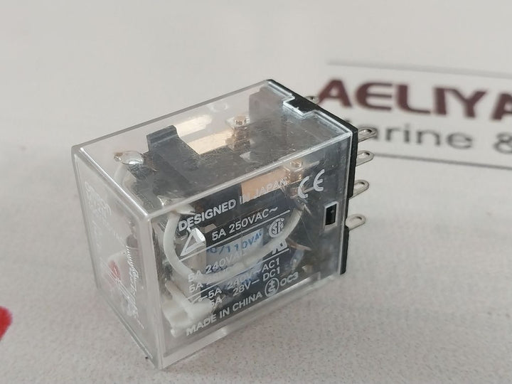 Lot Of 7X Omron My2N Relay 100/110 Vac