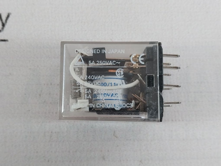 Lot Of 7X Omron My2N Relay 100/110 Vac
