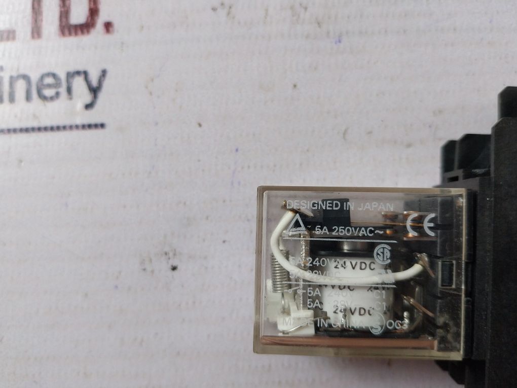 Omron My2N Relay With Base 5A 240Vac