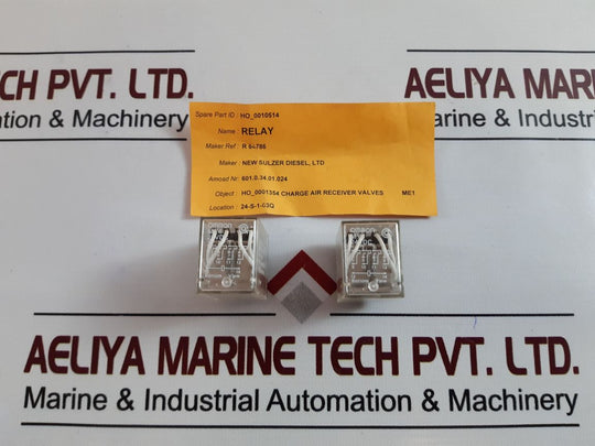 Set of 4x omron my4 24vdc relay