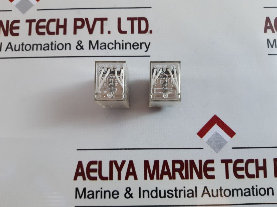 Set of 4x omron my4 24vdc relay