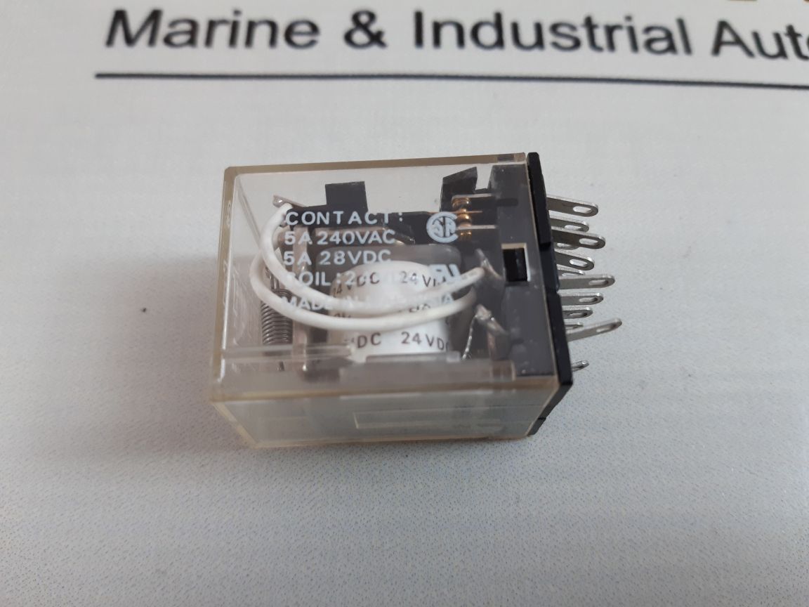 Set of 4x omron my4 24vdc relay