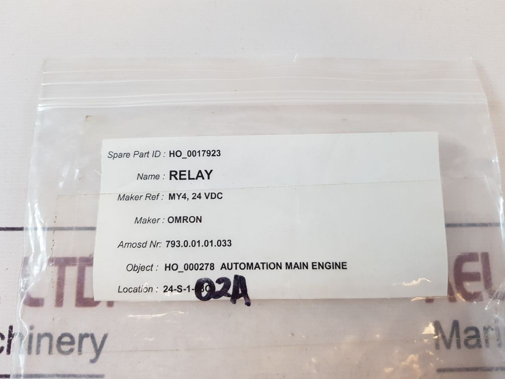 Set Of 11X Omron My4 Relay 24Vdc
