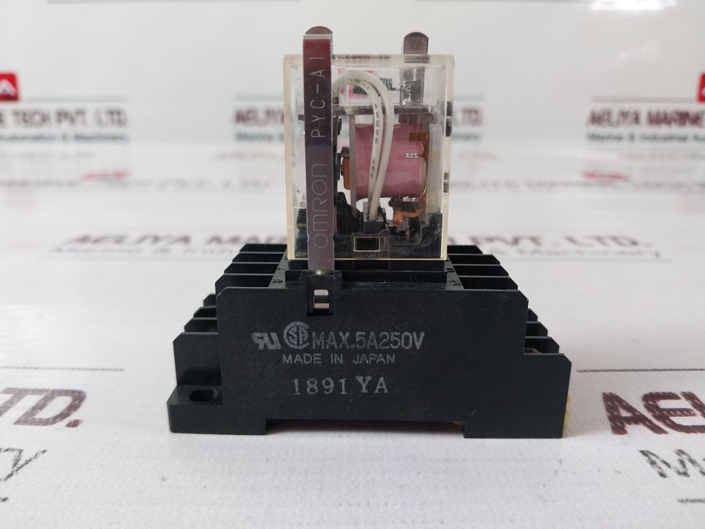 Omron My4 24 Vac Relay With Pyc-a Base 5A 250V