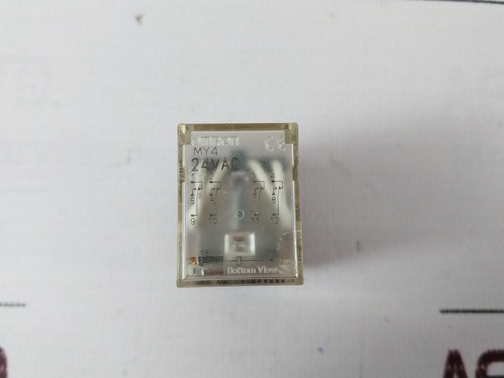 Omron My4 24 Vac Relay With Pyc-a Base 5A 250V