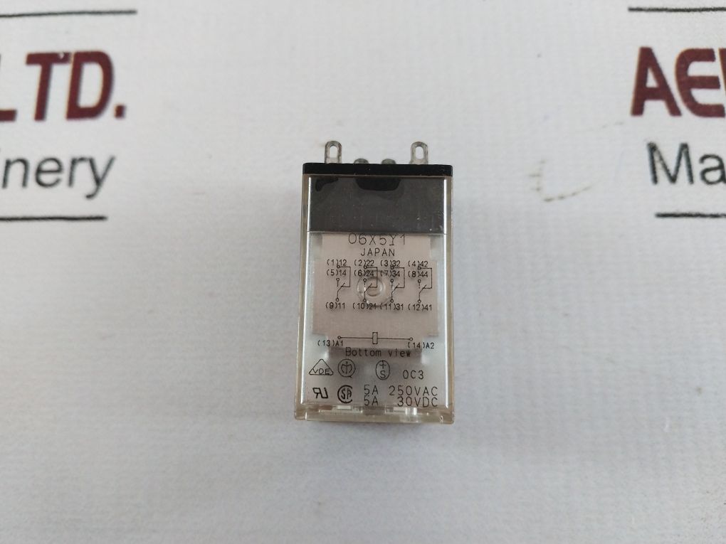 Lot Of 5X Omron My4 Relay 24Vdc 5A 250Vac/5A 30Vdc