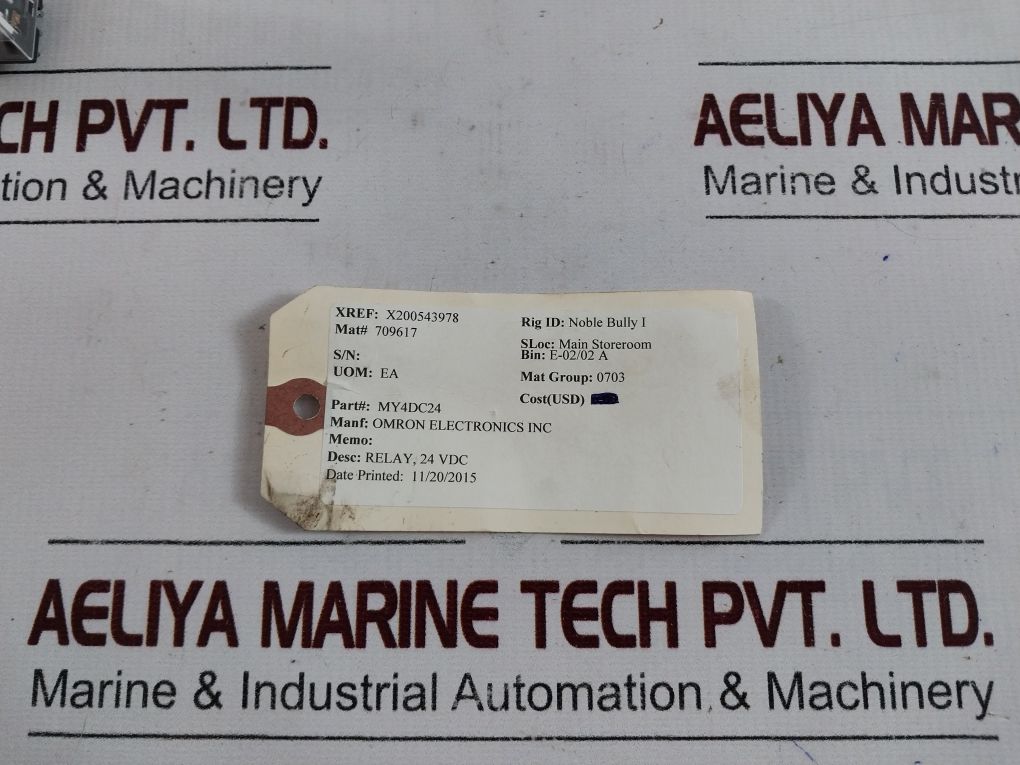 Lot Of 2X Omron My4Dc24 Relay