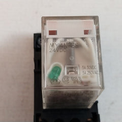 Omron My4N-gs Relay With Socket 24Vdc