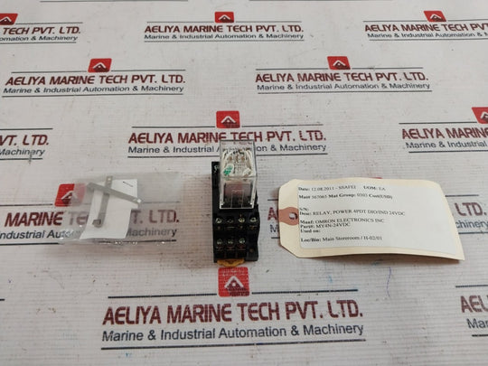 Omron My4N Power Relay 4Pdt Dio/Ind My4N-24Vdc