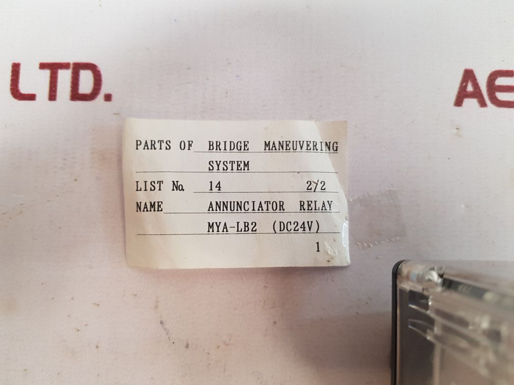 Omron Mya-lb2 Annunciator Relay New