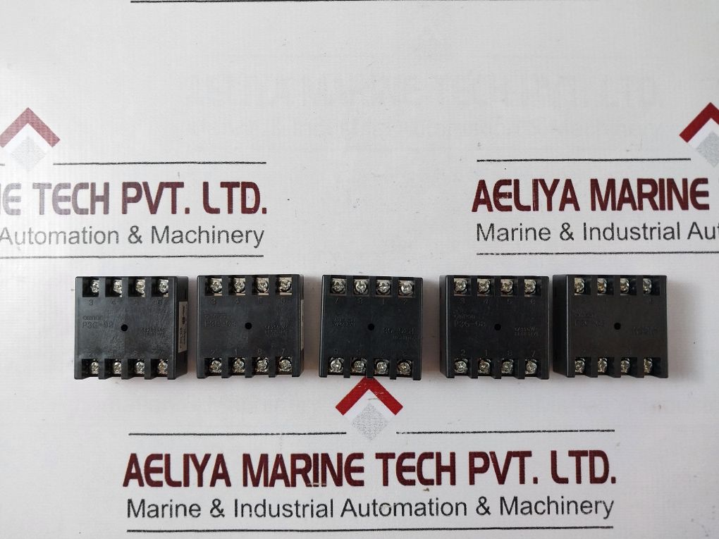 Lot Of 5X Omron P3G-08 Connecting Socket