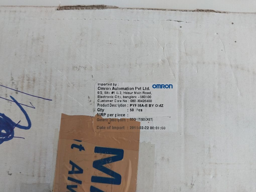 Lot Of 10X Omron Pyf08A-e Relay Socket