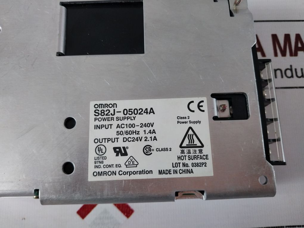 Omron S82J-05024A Power Supply 2943160001-a Rev: A A3