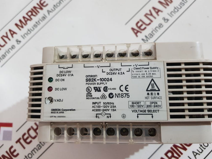 Omron S82K-10024 Power Supply 50/60Hz