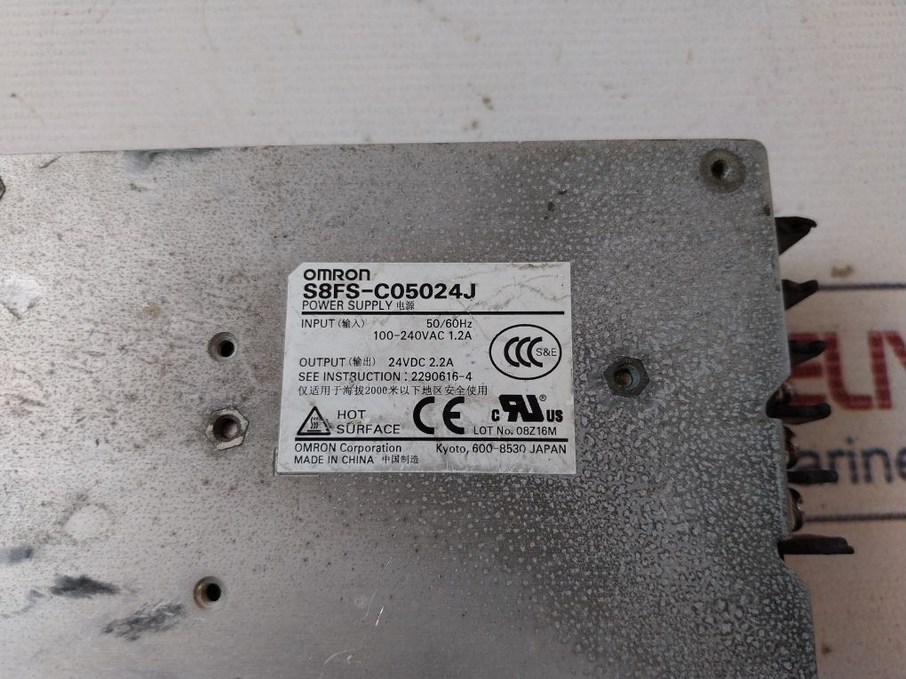 Omron S8Fs-c05024J Power Supply 50/60Hz